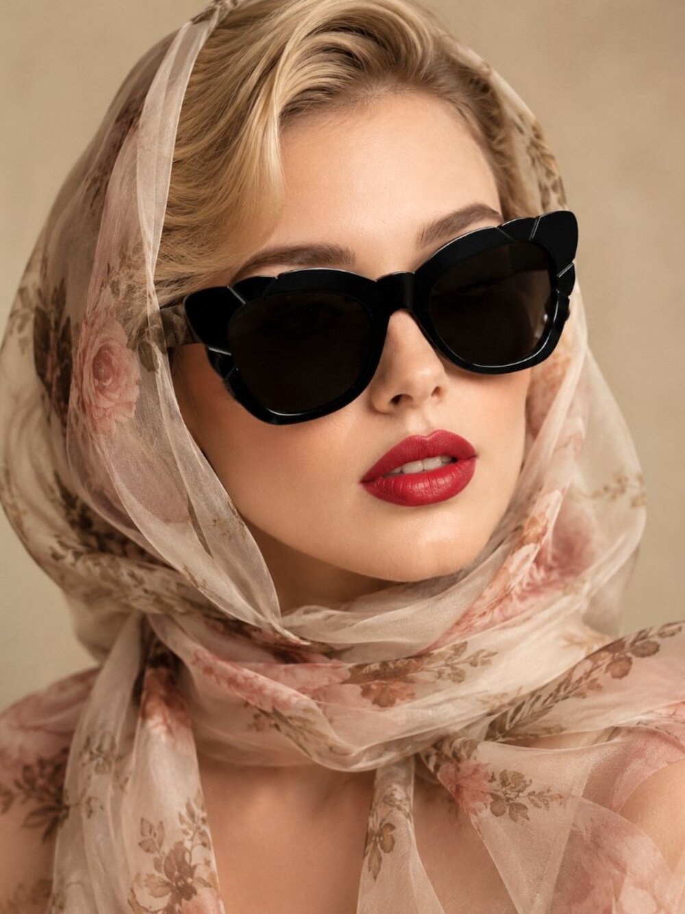 Spell & the Gypsy x pared Marilyn Thick Arm with Solid Grey Lens Sunglasses  NEW - Picture 12 of 12